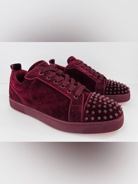 Christian Louboutin Louis Junior Spikes Orlato Suede Sneakers EU 44 - US 11